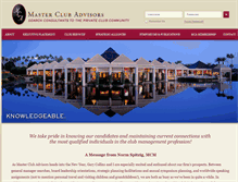 Tablet Screenshot of masterclubadvisors.com